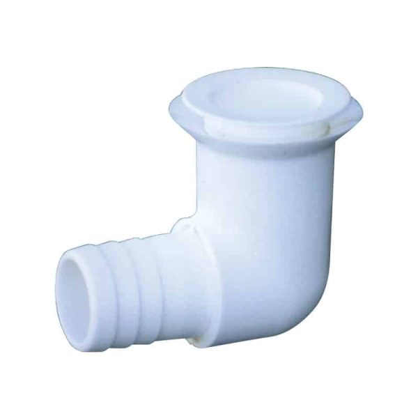 135211 Drain Flush Plastic White 3/4" 90º