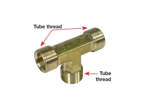 Tee Fitting 3/8Tube Incl Nut & Olive