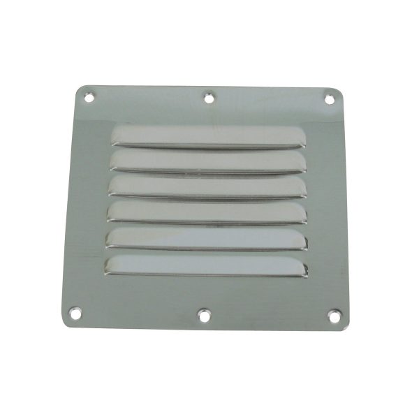 175234 MARINE TOWN STAINLESS STEEL LOUVRE VENT 115MM X 127MM