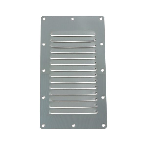 175242 MARINE TOWN STAINLESS STEEL LOUVRE VENT 227MM X 127MM