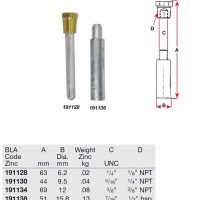 Pencil Zinc Anodes