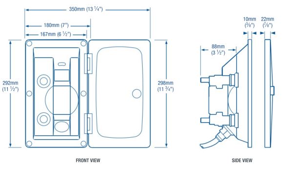 Whale Swim n Rinse Shower Dimensions