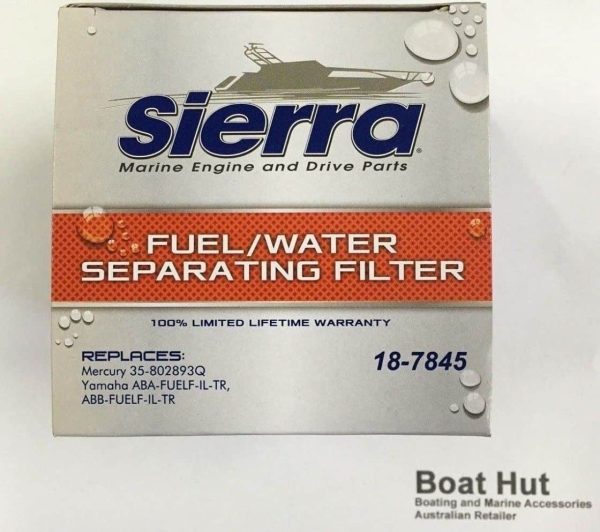 PREMIUM FUEL / WATER SEPARATING FILTER SIERRA S18-7845 21 Micron Merc 35-802893Q 2