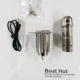 Marine Grade Stainless Steel Cigarette Lighter Set 12 Volt / 24 Volt