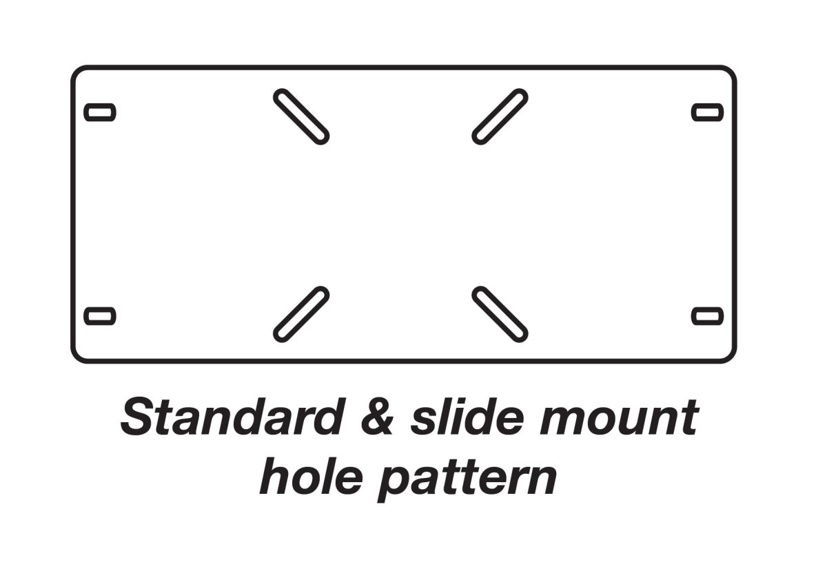 Standard & Slide mount hole pattern