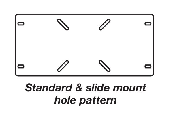 Standard & Slide mount hole pattern