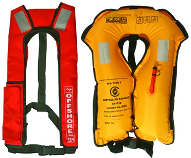 rwb7002 Inflatable PFD - Approved Offshore 150N Life Jacket - Manual Red