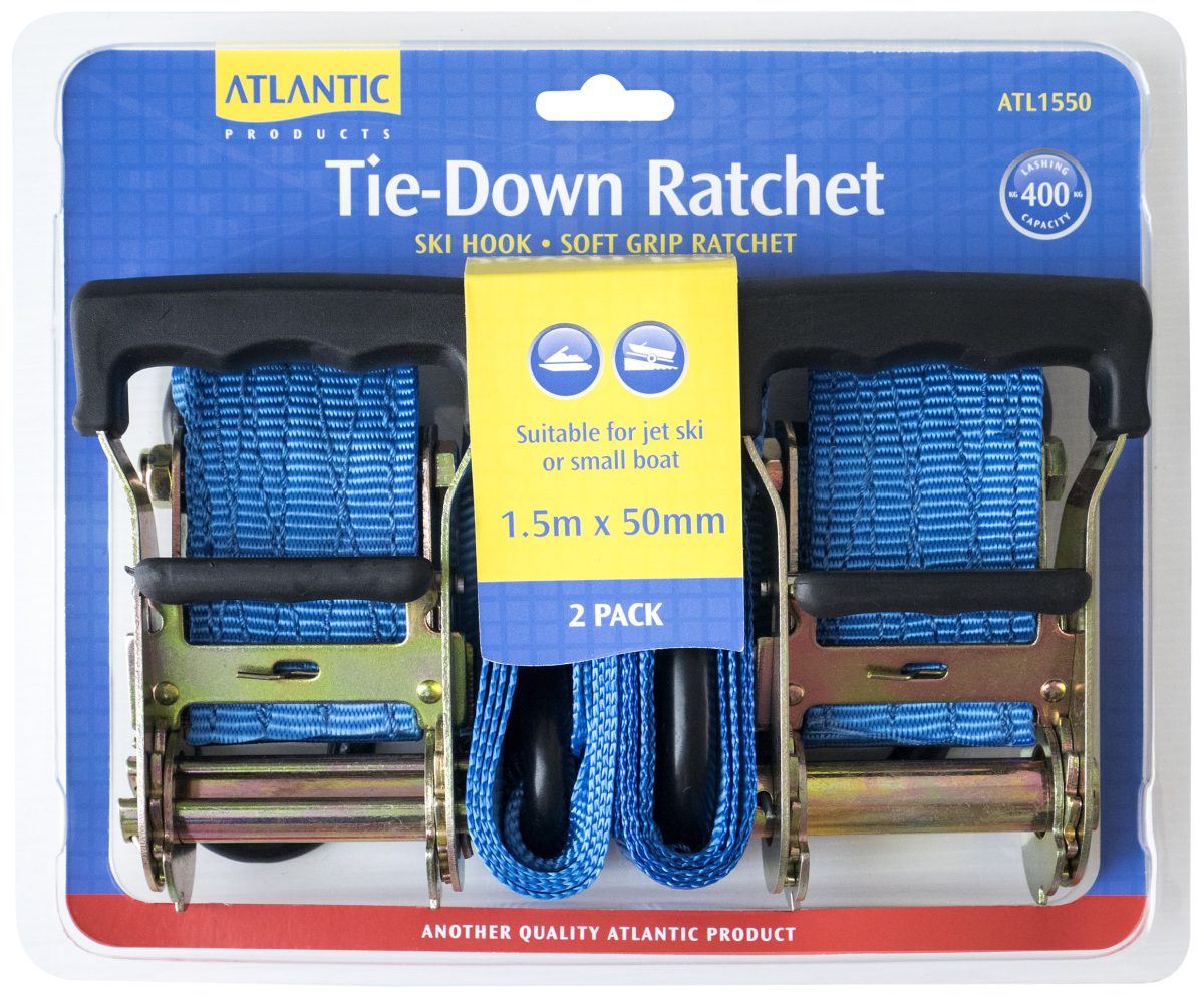 ATL1550 Atlantic Tie Down Ratchet 50mm 400kg Pair