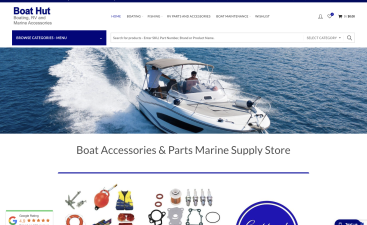 Boat Hut Website that sells Boat Parts in Australia