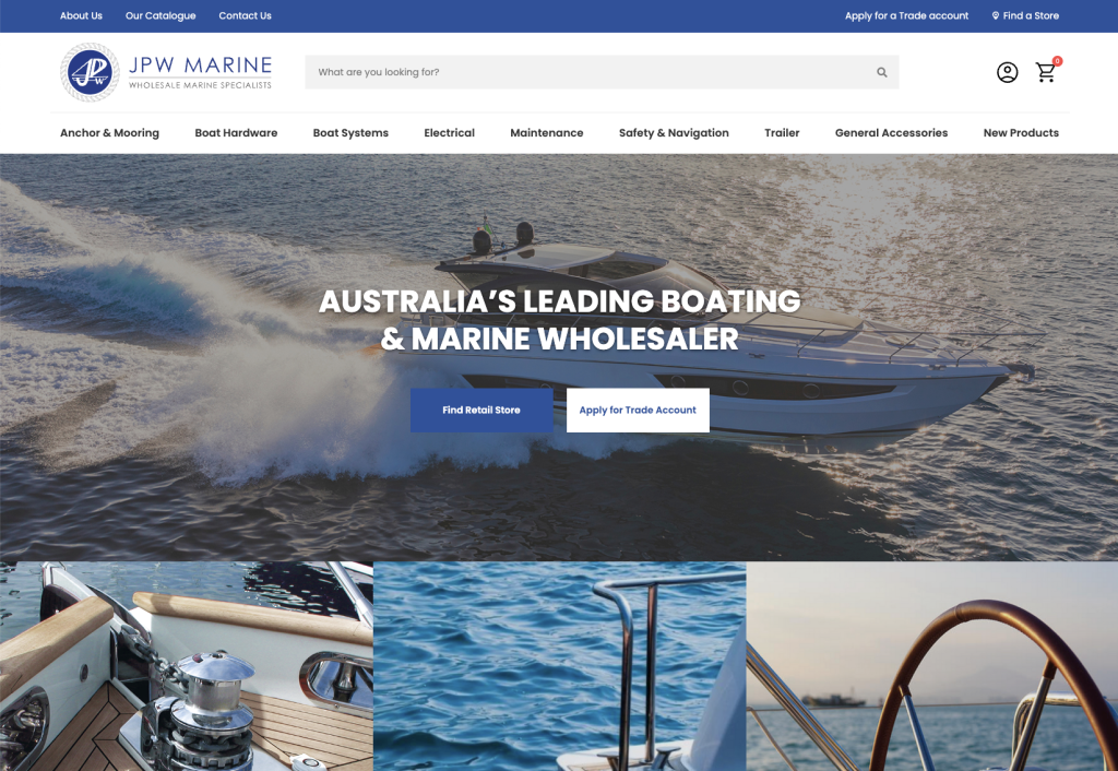 JPW Marine website