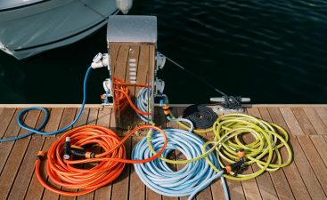 Hoses for maintenance of boat