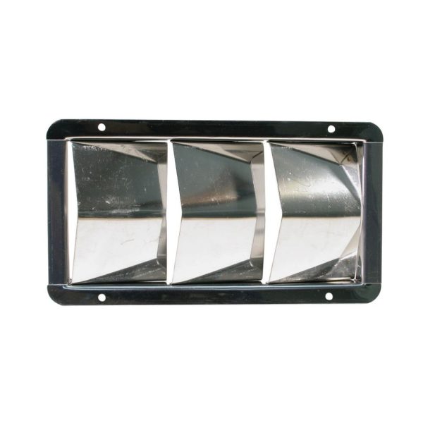 MARINE TOWN 3 Louvre Vents – Stainless Steel ‘V’ / 210x112mm / 4005