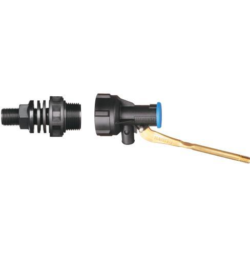 Hansen Fastflo Short Brass Arm with 15mm Long Tail Adaptor