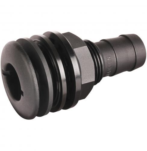 Hansen 15mm Male Tank Fitting Black