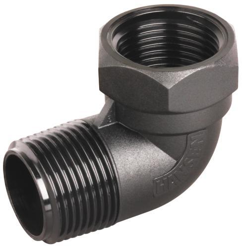 Hansen 40mm Male/Female Threaded Elbow