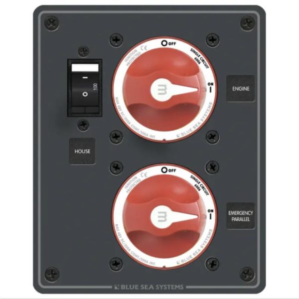 Battery Management Dual Battery Bank - Traditional Metal Panel