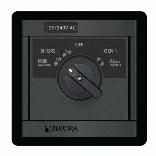 Blue Sea 120/240V AC Rotary 30A OFF + 2 Sources 2x120V/1x240V