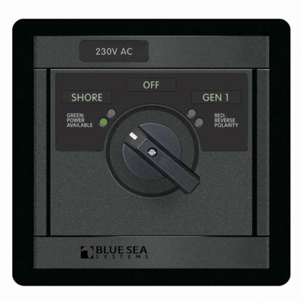 Blue Sea 230V AC Rotary 30A OFF + 2 Sources