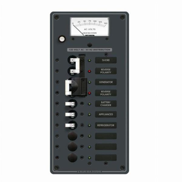 Blue Sea AC 2 Sources + 6 Positions (120V Model)