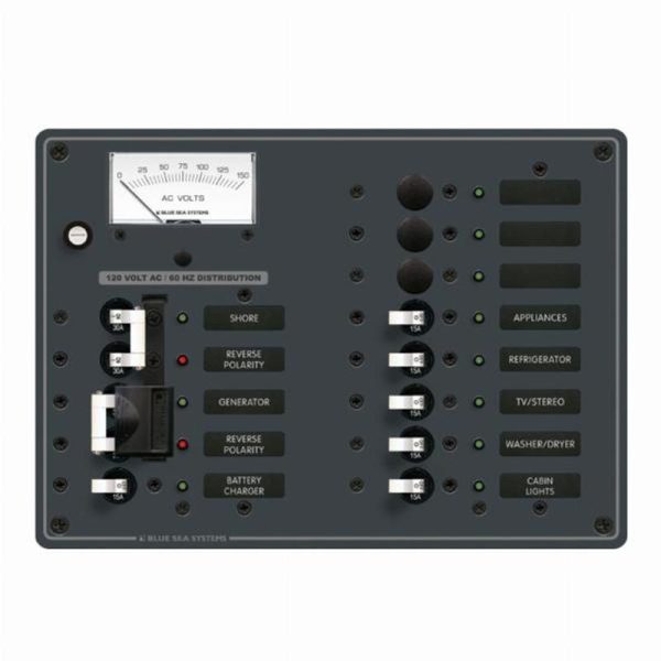 Blue Sea AC 2 Sources + 9 Positions (120V Model)