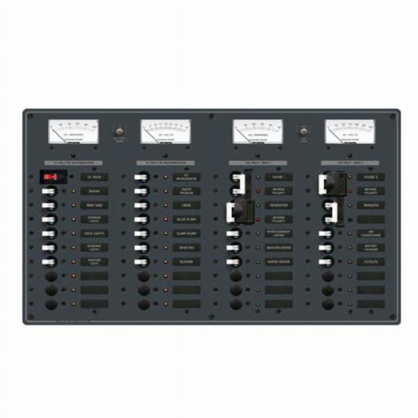 Blue Sea AC 3 Sources + 12 Positions/DC Main + 19 Position (120V Model)