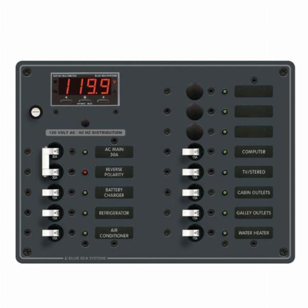 Blue Sea AC Main + 11 Positions (120V Model) 8407