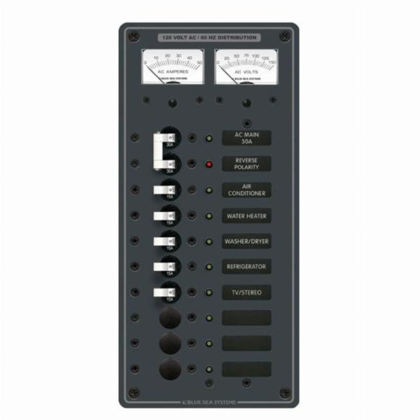 Blue Sea AC Main + 8 Positions (120V Model) 8074