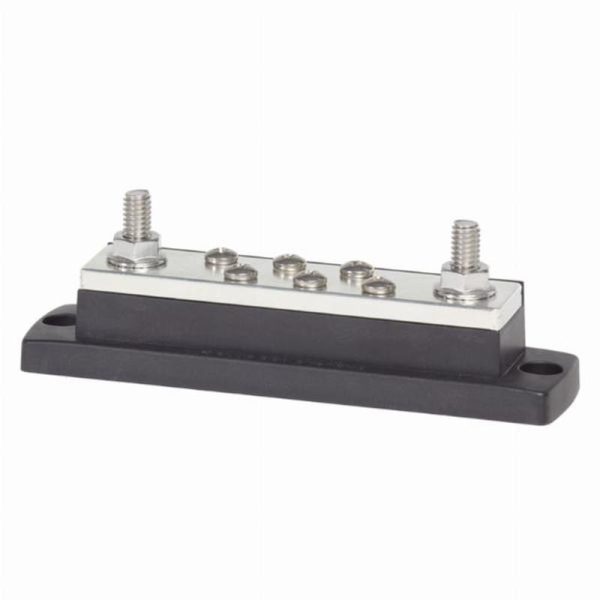 Blue Sea MaxiBus 250A BusBar - Two 5/16"-18 Studs and Six 10-24 Screws