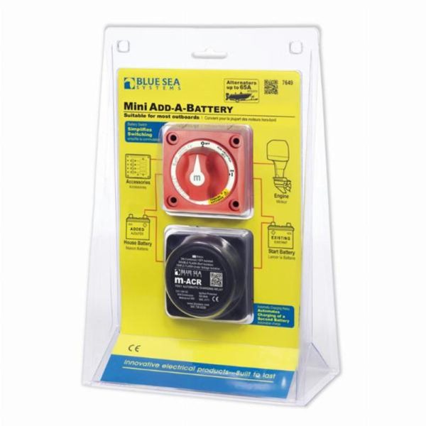 Blue Sea Mini Add-A-Battery Kit - 65A