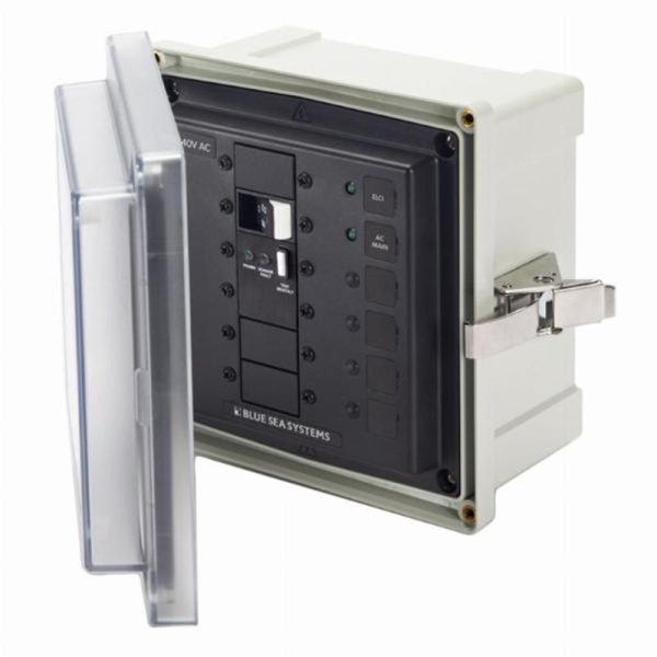 Blue Sea SMS Surface Mount System Panel Enclosure - 240V AC / 50A ELCI Main - For Isolation Transformer