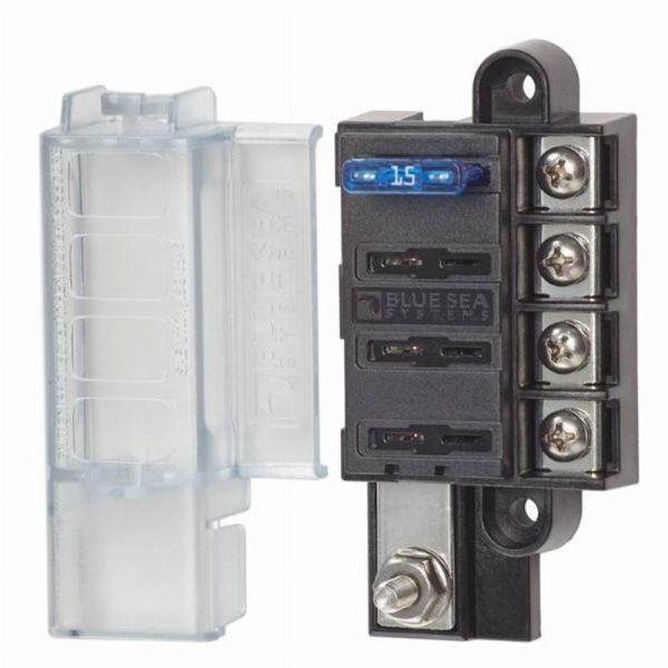 Blue Sea ST Blade Compact Fuse Blocks - 4 Circuits