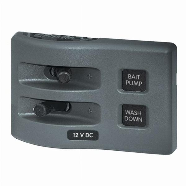 Blue Sea WeatherDeck 12V DC Waterproof Switch Panel - 2 Position