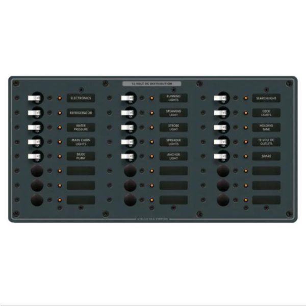 Circuit Breaker Panel DC Branch Traditional Metal - 100A per bus