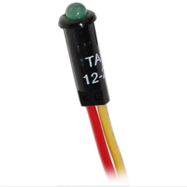 LED Green Indicator Light - 12/24VDC