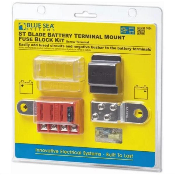 ST-Blade Battery Terminal Mount Fuse Block Kit