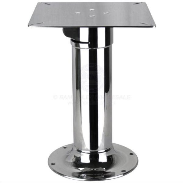 Table Pedestal - 2 Stage Stainless Steel - Gas Adjustable