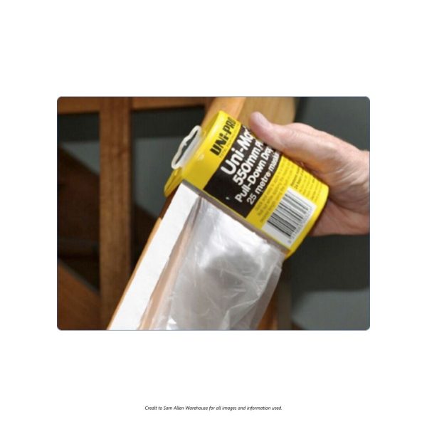 UNI-PRO Uni-Mask Masking Tape & Plastic Drop Sheet Dispenser / SAW-201054 1