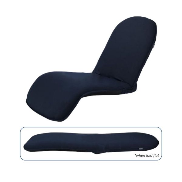 RELAXN Folding Summer Lounge Chair - Large - Navy / SAW-293644
