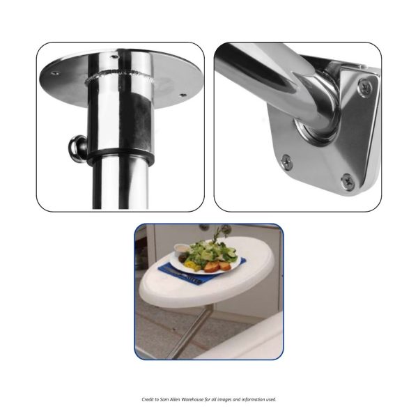 RELAXN Table Pedestal Kit - Side Mounting - S/S and Alloy / SAW-293764 1