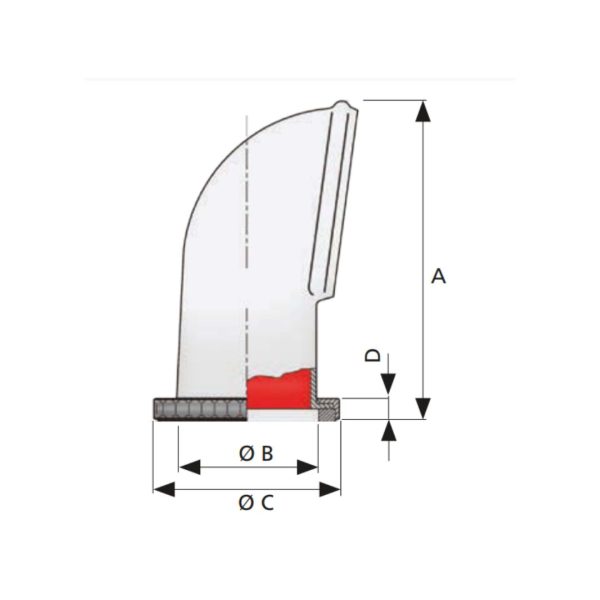 VETUS Cowl Ventilator - Type Libec 75mm (incl. Synthetic Deck Ring & Nut) / LIBEC