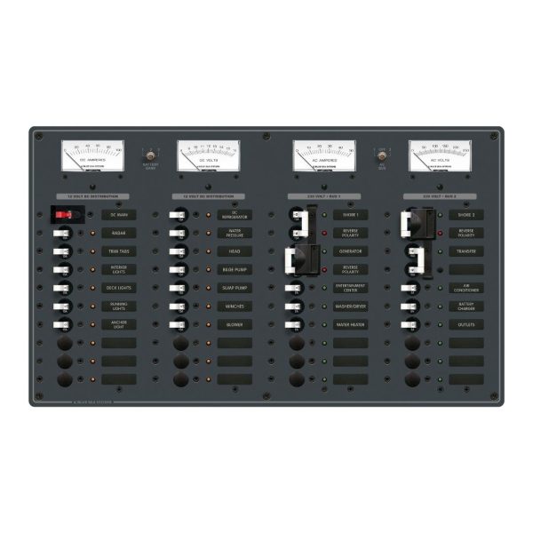 AC/DC Combination Circuit Breaker Panel - 12 x AC + 19 x DC / BS-8186