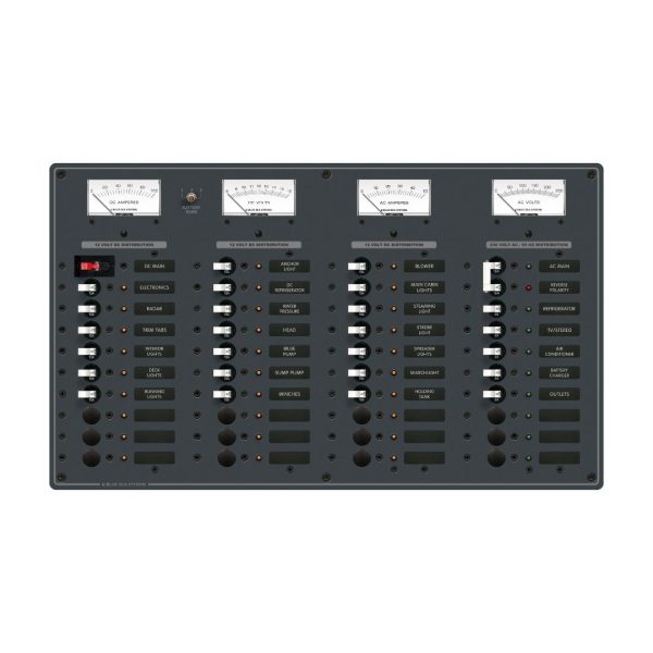 AC/DC Combination Circuit Breaker Panel - 8 x AC + 29 x DC / BS-8195