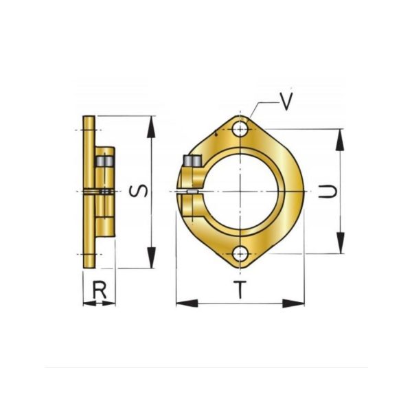 VETUS Mounting Flange for Stern Tube