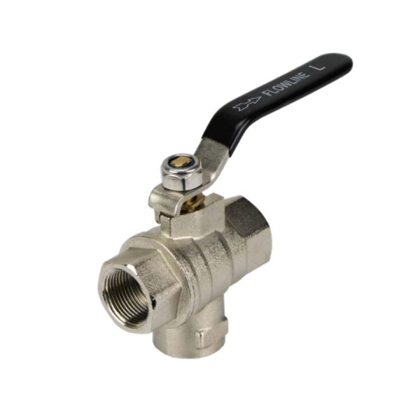 Chrome Plated Brass - Ball Valves - 'L' Port BSP